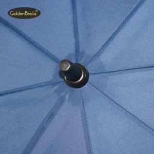 ការផ្សព្វផ្សាយ Custom Windproof High Quality Auto Open EVA handle Big Size Umbrella with Bigo Printing Logo