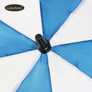Promotivni prilagođeni vjetrootporni visokokvalitetni auto otvoreni EVA ručka golf kišobran velike veličine s ispisom logotipa