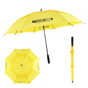 승진 주문 방풍 고품질 자동 열려있는 EVA는 로고 인쇄를 가진 큰 크기 골프 우산을 취급합니다