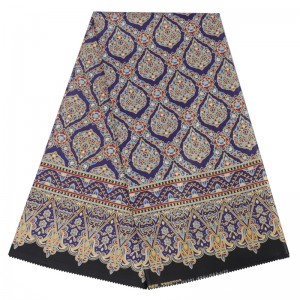 გარანტირებული Noor-1 Batik Golden Kampala Fabric U&me Rszr001 კაბა
