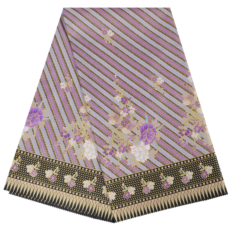 සහතික Noor-1 Batik Golden Kampala Fabric U&me Rszr001 ඇඳුම