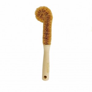 all natural eco-friendly bamboo handle bottle brush