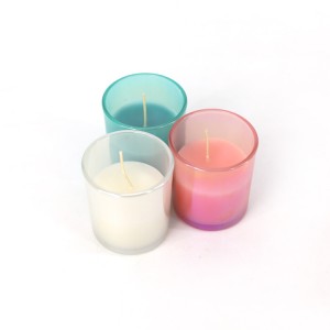 Pearl shiny glass cup Scented candle