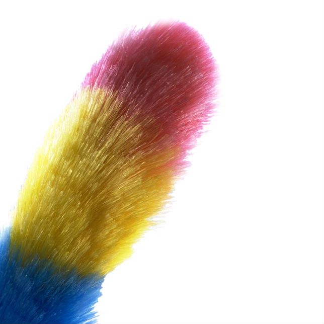 Rainbow color pp handle static duster