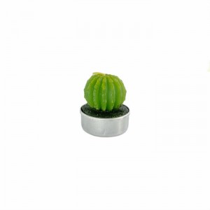 Cactus-shaped tealight candle