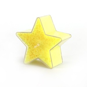 Комплект свещи във формата на звезда от 6 части със сладък аромат