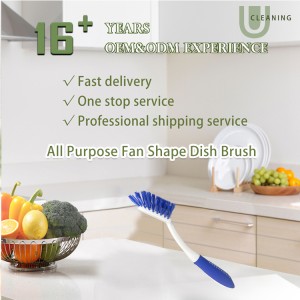 Scalloped Dish Brush Cleaning Brush ສໍາລັບເຮືອນຄົວ China Supplier