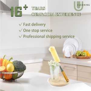 CHinese Wholesale Eco Friendly Bamboo Kitchen Cleaning Cup Brush