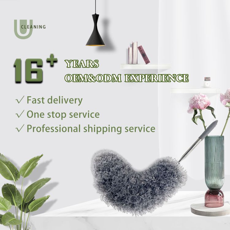 China Discout Fluffy Telescopic Household Cleaning Portable Cleaning Extendable Microfiber Duster ຮູບພາບທີ່ໂດດເດັ່ນ