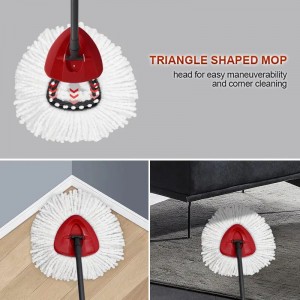 Yiyi Mop Bucket 360 Triangle Spin Mops Cleaning Floor