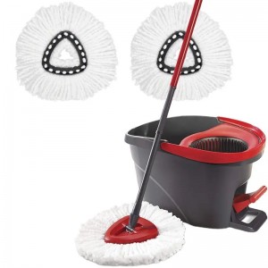 Spinning Mop Bucket 360 ສາມຫຼ່ຽມ Spin Mop ທໍາຄວາມສະອາດພື້ນ