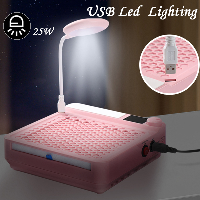 Professional nail dust collector 3 in 1 nail drill machine led nail light for nail solan in USA