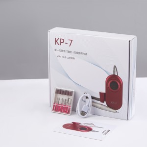 Cordless portable elektresch Nageldatei Nagelbohr Kit fir Salon