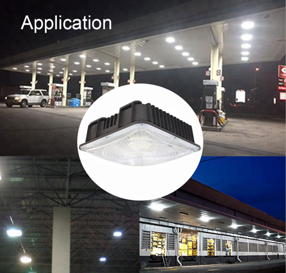 UNIKE LED 30w 40w 50w 60w 70w 80w 90w 100w 120w 150w 200w Canopy light gas station led lamp