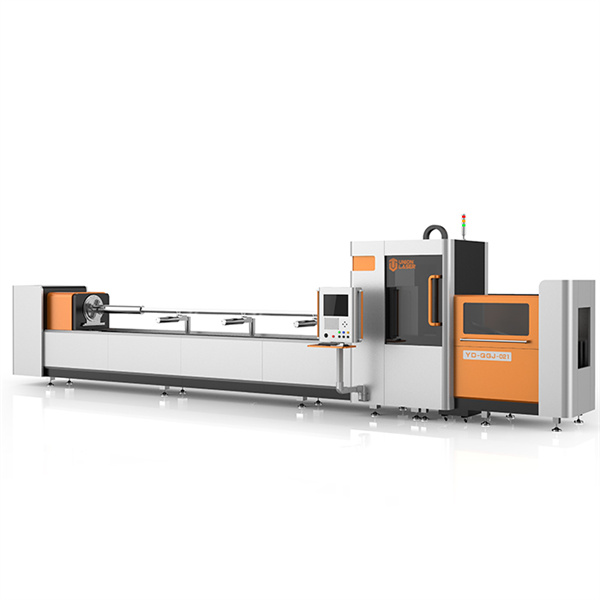 Makinë prerëse laserike të tubave CNC me burim lazer me fibra Imazhi i veçuar