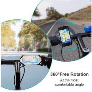 360 әйләнү велосипед кәрәзле телефон тотучы