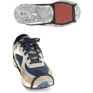 Is-snesko-greb Groft sand-klods over sko Forfod Dobbeltsidet anti-skrid groft sand udendørs klamper over sko