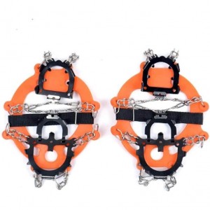 12-Spikes Kids Crampons Ice Cleats for Hiking Boots