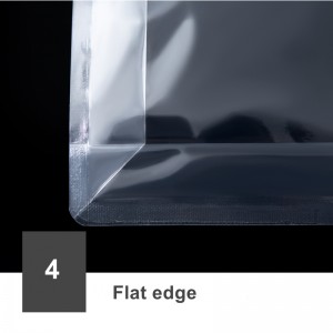 Prozirne plastične vrećice za pakiranje s kvadratnim dnom i samostojećom maticom prilagođenog logotipa