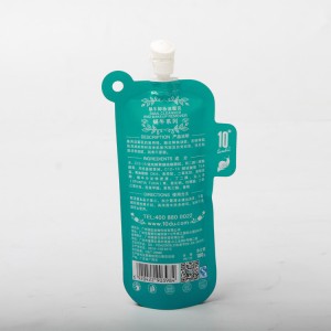 ILogo eprintiweyo ngokweSiko iStand-up Facial Cleanser Spout Packaging Bags