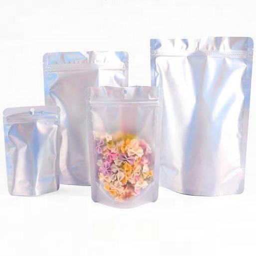 Clear Front Mylar Plastic Food Packaging Aluminum Foil Bag Featured ຮູບພາບ