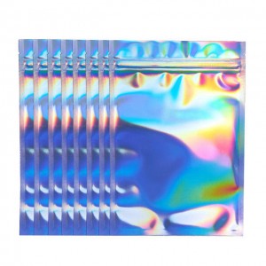 I-Transparent Front Glitter Mylar Laser Film Cosmetic Holographic Bag