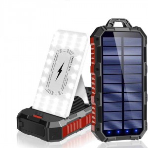 Standardní solární powerbanka s LED standardem 30 000 mAh
