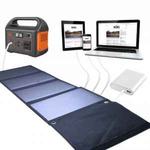 21W/28W Solar Charger(5V/3A Max) USB Port 2ක්, IPX4 ජලයට ඔරොත්තු නොදෙන අතේ ගෙන යා හැකි සහ Foldable Hiking Camping Gear SunPower USB Solar Panel iPhone, Macbook, iPad, Samsung Galaxy, සහ බලාගාරය සමඟ අනුකූල වේ.