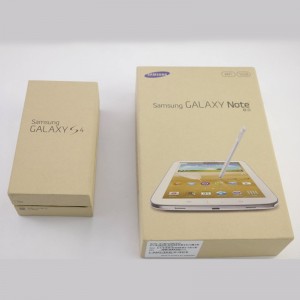 S10 S20 Note 10 Note 20 کے لیے سفید Samsung موبائل فون پیکیجنگ باکس