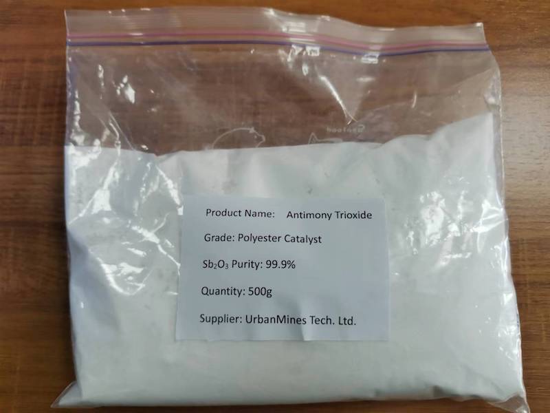 Polyester ဓာတ်ကူပစ္စည်းအဆင့် Antimony trioxide(ATO)(Sb2O3) အမှုန့် အနည်းဆုံး 99.9%