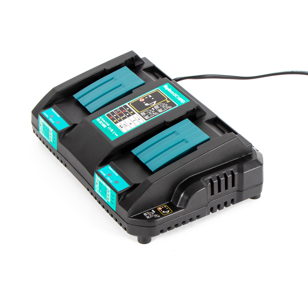 Urun DC18RD dual-port Replacement Lithium Ion Battery Charger for Makita 7.2V 14.4V 18V LXT Battery