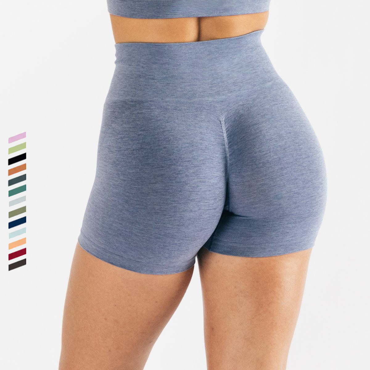 ខោខ្លី Yoga Short Waist Sports 23 Colors Shorts Seamless Active Wear