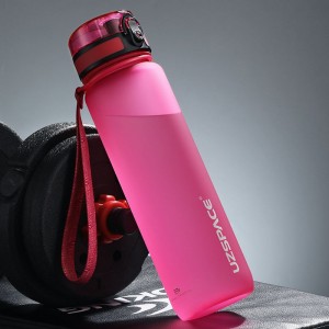 ʻO Amaozn Bestseller 1000ml/32OZ Frosted Hydration Ana ʻia Leak proof Water Bottle With Logo