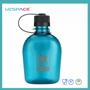 500 მლ UZSPACE BPA უფასო Tritan Army პლასტიკური წყლის ბოთლი