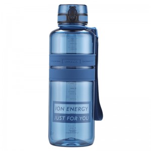 2000ml UZSPACE 2L Leakproof Flip Top Lid Tritan BPA Free Plastic Water Bottles With Custom Logo