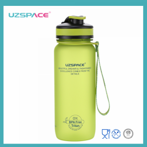 650მლ UZSPACE Tritan BPA უფასო სასმელი პლასტიკური წყლის ბოთლები საბითუმო