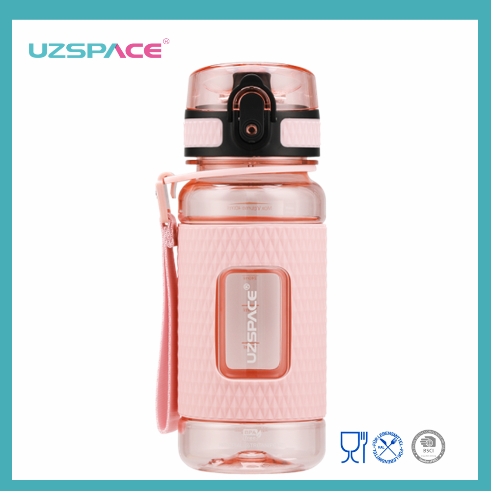 400ml UZSPACE Tritan BPA Free Sport Plastic Water Bottle Fruit Infuser Featured Image