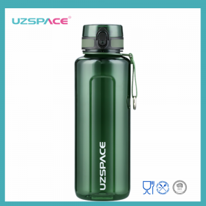 Garrafa de água esportiva de plástico UZSPACE Tritan sem BPA LFGB 1500ml