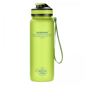 800ml UZSPACE Tritan BPA Free Drinking Aesthetic Wellness Plastic Water Bottles With Custom Logo