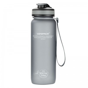 800ml UZSPACE Tritan BPA Free Drinking Aesthetic Wellness Plastic Water Bottles With Custom Logo