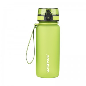 650ml UZSPACE Tritan BPA Free Leakproof Plastic Water Bottles With Custom Logo