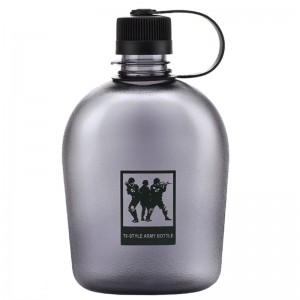 China Sports Bottle With Straw Factories –  1 liter UZSPACE BPA Free Leakproof Tritan Army Canteen Water Bottle  – UZSPACE