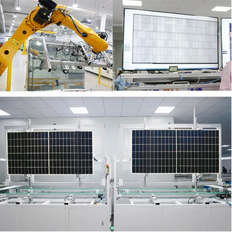 Фабричний прямий продаж монокристалічної фотоелектричної модуля сонячної панелі