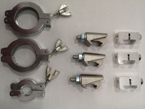 Double Wall Clamp stainless steel ISO clamp to vacuum components