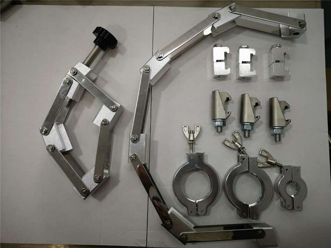 Braçadeira KF de aço inoxidável Braçadeiras SS304 Garras de alumínio e adaptadores tubulares ISO-KF