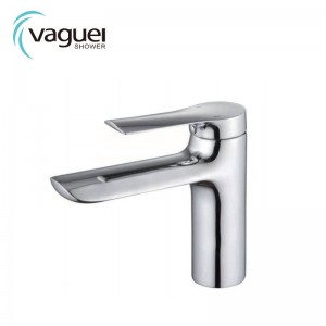 I-Bathroom Mixer yethusi Umzimba we-Chrome Plated Basin Faucet Taps