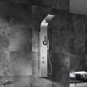 High Quality Stainless Steel Silver Rainfall Set Panel Shower