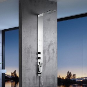 Kwalità Għolja Temperatura Doċċa Panel Stainless Led Faucet U Cheap