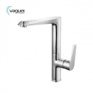 Single Lever Flexible Deck Mounted Stainless Steel Kitchen Mixer Tap Sink Faucet
