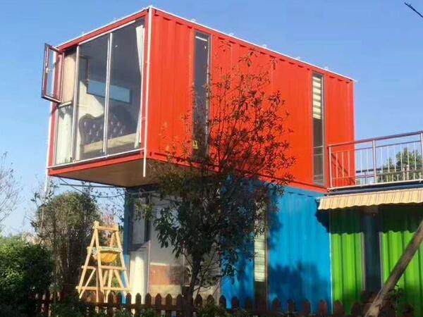 What are the fire protection techniques for container houses?